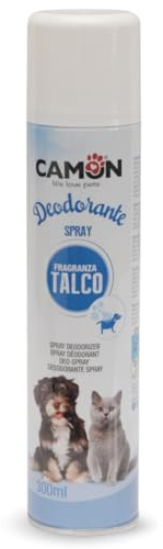 CAMON - Deodorante Spray al Talco per Cani e Gatti, 300ml | Elimina Cattivi Odori, Facile Applicazione