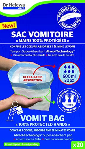 Dr Helewa DHU60020 - Urinale maschile, confezione da 20 sacchetti assorbenti, 600 ml