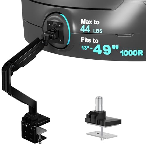 WALI Ultrawide Monitor Arm for 13-49 Inch Screens (GSM001XL), Black
