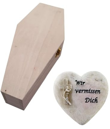 Kleintiersarg aus Holz P-782 Gr. M + Grabschmuck