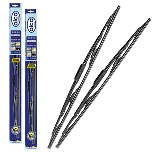 alca Germany AU2418H - Escobillas Limpiaparabrisas Coche, Goma Limpiaparabrisas Universales (61 cm, AU2418H)