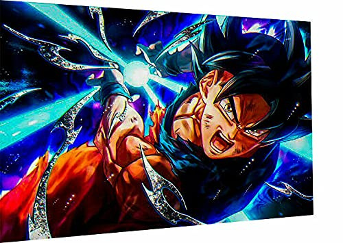 Magic Canvas Art - Bilder Dragon Ball Son Goku Anime Leinwandbild 1- teilig Hochwertiger Kunstdruck modern Wandbilder Wanddekoration Design Wand Bild – A3548, Größe: 40 x 30 cm