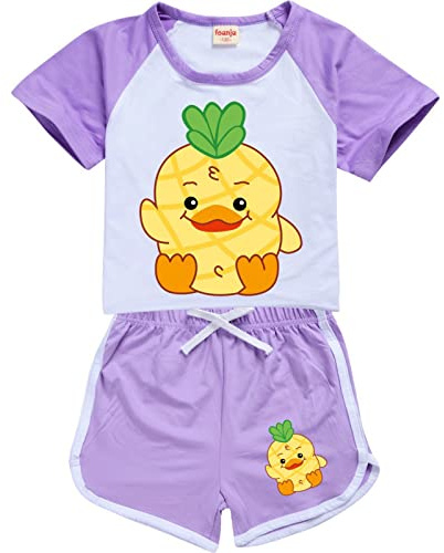 WLIN Georgie Summer Moriah Elizabeth Toddler T Shirt Shorts Casual Sports Suit Kids Clothes Baby Boys Girls Tops Set for Kids