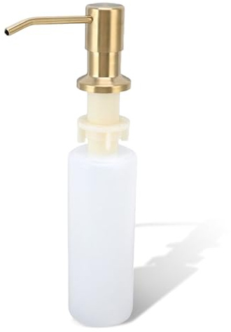 Seifenspender Spülbecken Küche, 300ml Küche Einbau Spülmittelspender Für Spüle, 360 ° Drehbarer Eingebauter Seifenspender Für Dusche Soap Dispenser Seifen Lotion Spender 10 Millimeter