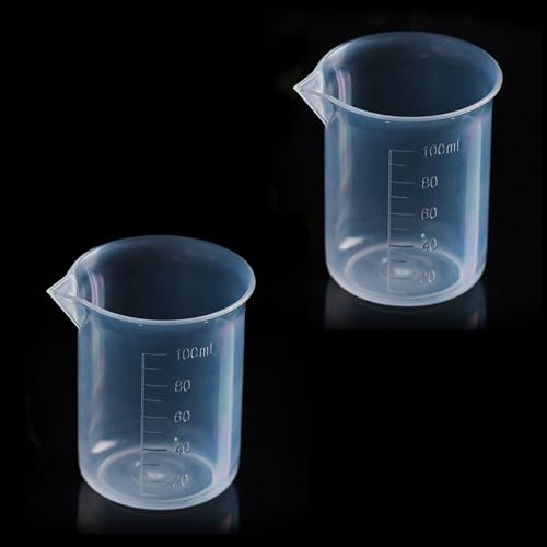 ZZLBZN 100ml Transparent Measuring Cups Measuring Jugs, Graduated Beaker Plastic Liquid Measuring Cup Measuring Jug for Lab Household Kitchen Cooking Baking Measure Tool