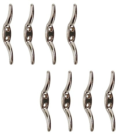 Sydien 8 ganci verticali per tende in metallo, per tende da sole, corde