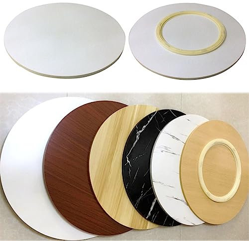 Mesa Giratoria De Madera Redonda, Plato Giratorio para Mesa De Comedor, Lazy Susan Bandeja De Servicio, Ø 50cm-100cm, Superficie Lisa, con Base Silenciosa, Seguridad De Uso