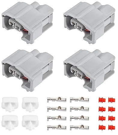 QUARKZMAN 4 Juego 2 Pin No.9098011875 Combustible Inyector Conector Adaptador para Toyota
