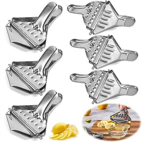 Behone Zitronenpresse Edelstahl 6 Stück - Handbuch Entsafter Handpresse für Zitronen, Orangen, Weintrauben, Wassermelonen