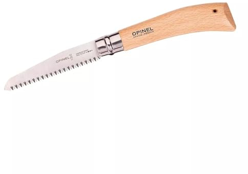 Opinel Baumsäge No. 12 im Blister mit Virobloc-System und Holzgriff matt lackiert, Klinge rostfrei, Maße aufgeklappt: 28 cm, 2.0