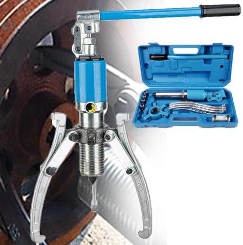 JINTAOMA Estrattore Idraulico 5t/10t/15t/20t,Estrattore Idraulico per Ingranaggi,Set Estrattore A 3 Ganasce,Estrattore per Cuscinetti Idraulici 3 in 1,per Rimozione Mozzo Cuscinetto Ruota,20T