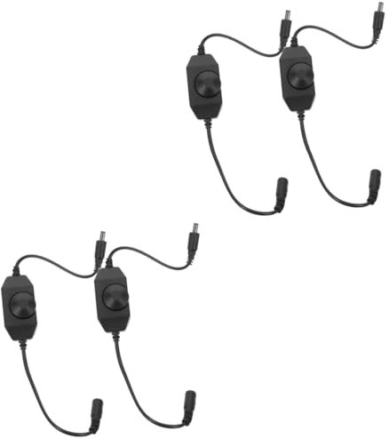 Uonlytech 4pezzi Dimmer Rotante Per Led Regolatore Di Luminosità Per Striscia Led Monocromatica Controllo Facile Della Luce Per Cucina Soggiorno e Camera Da Letto