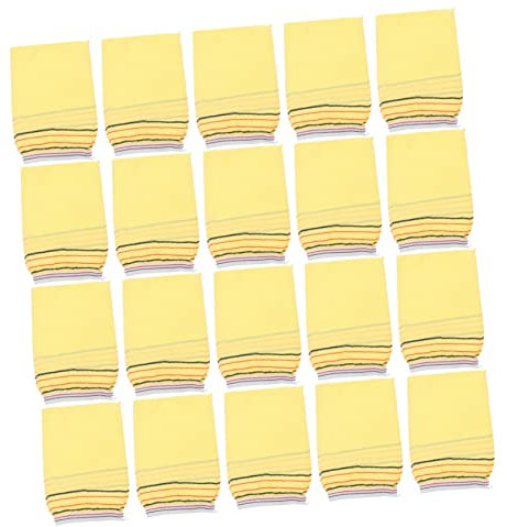 PLAFOPE 20stücke Duschhandschuh Rückenschrubber Duschschwamm Badehandschuhe Haushalts-duschhandschuhe Dicke Duschhandschuhe Peeling Körper Peeling Handschuhe Schrubben Handschuhe