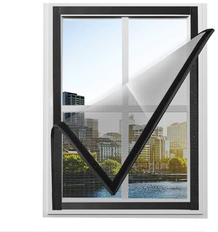 Fenster Dachfenster 70x160cm Schwarz Campingwagen Fenster Fliegengitter verhindert das Eindringen von Insekten für Fenster Insektenschutznetz