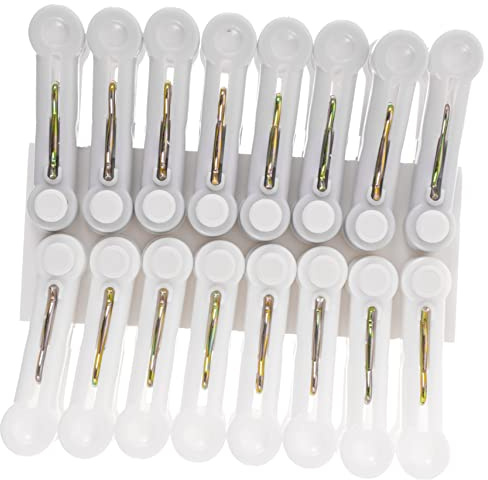 Alipis 16pcs Windproof Clothespin Household Clothespins Non-slip Clips for Clothesline Laundry Clothes Clips Beach Towel Sturdy Quilt