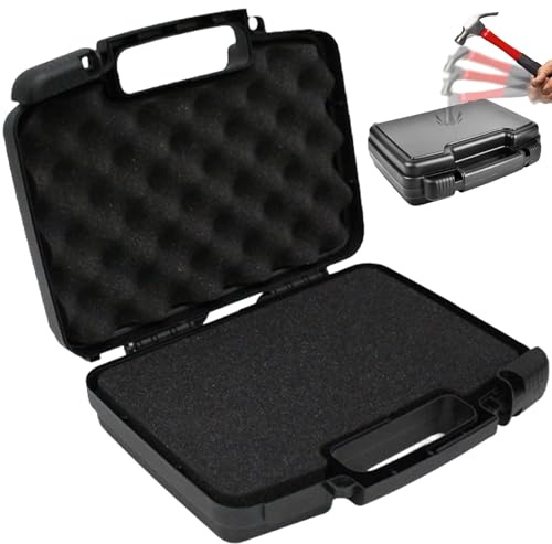 Boîte à outils vide, boîtier à outils de protection multifonction, boîte en plastique portable, boîtier de foret amortissement avec poignée, étuis vides pour la maison extérieure