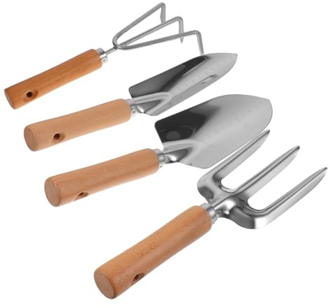 1 Ensemble Set de Outils de Jardinage Inoxydable Manche Pratique de Râteaux pour Agriculture Jardinage