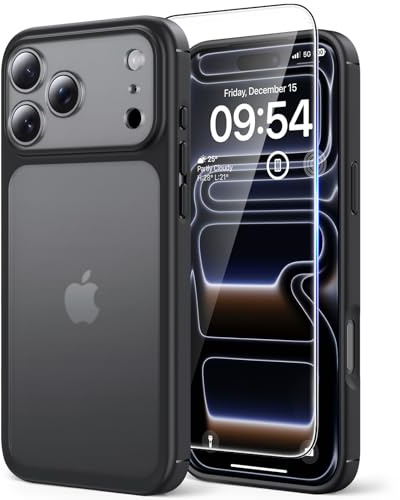 TAURI for iPhone 17 Pro Max Case, Matte Black | 15FT Military-Grade Protection, Not-Yellowing Shockproof Anti-Scratch Slim Phone Cover