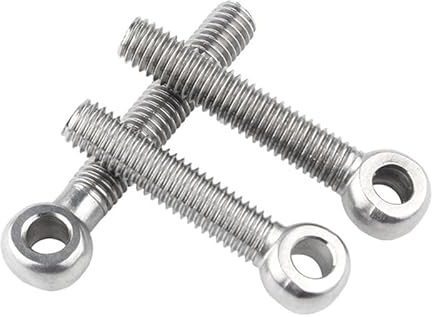 ORANXIN M10 x 50mm 2 Pcs Acero Inoxidable 304 Pernos de Ojo Aparejos Puntos de anclaje Giratorio Tornillos de Ojo Para Uso Intensivo Elevación industrial