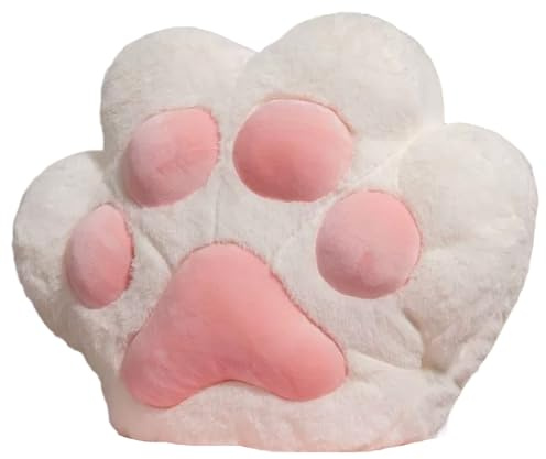 Coussin Patte de Chat en Peluche Kawaii, Chauffe-Mains, Oreiller Multi-Usage, Patte de Chat, pour la Maison, Le Bureau et la Voiture