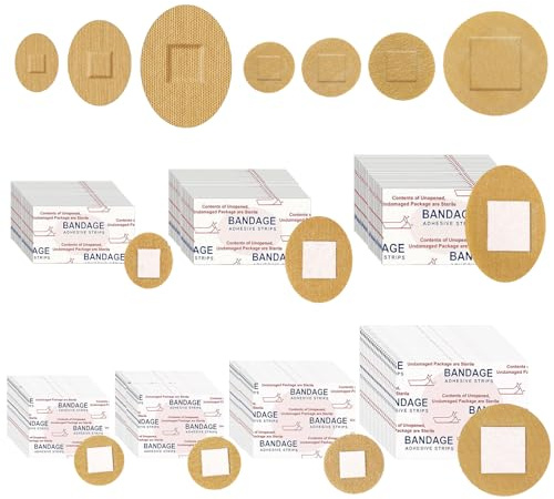 140 Stück Pflaster Rund Klein Runde Und Ovale Runde Pflaster 7 Größen Flexibles Gewebe Atmungsaktive Hautfreundlich Für Gesicht Nase Hände Kleine Einschnitte