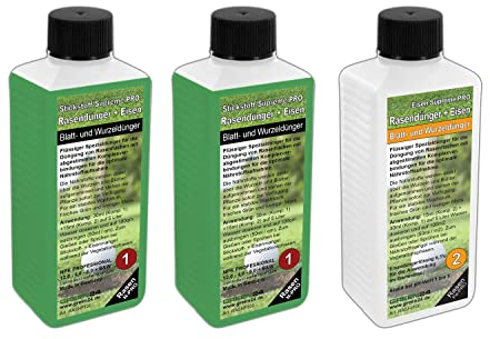 Rasen-Dünger Volldünger NPK+ mit Eisen flüssig für perfekten Rasen, ca. 1600m2 Traumrasen!