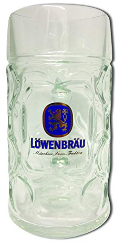 Lowenbrau Stein Glass