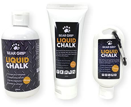 BEAR GRIP - Flüssigkreide | Sportkreide | schweißfreie Hände | Crossfit | Gewichtheben | Powerlifting | Klettern | Bodybuilding (250 ml)