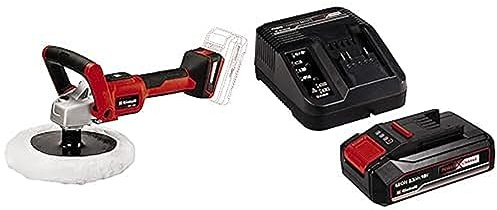 Einhell Akku-Polier-/Schleifmaschine CE-CP 18/180 Li E Power X-Change (Li-Ion, 18 V, Ø180 mm Polierteller, bürstenloser Motor, elektrische Drehzahlregulierung, inkl. 2,5 Ah Akku und Ladegerät)