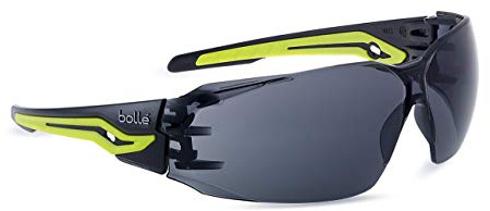 Bolle SILEXPPSF Fashion Patillas Bi-Material Pc Y TPR Black Y Green - Pc Ahumado Antirayaduras Y Antivaho Platinum for Adults, Built for Everyday Comfort and Style, Black, Green