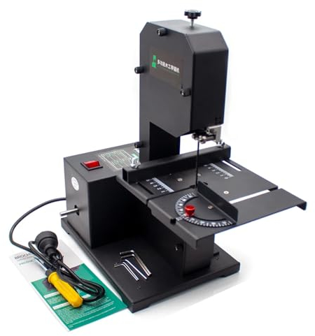 Toplionace Segatrice a Nastro Multifunzionale 220V 800W, 1750rpm di Tipo Verticale Sega Elettrica da Tavolo Segatrice da Tavolo Regolabile
