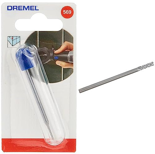 Dremel 569 Foret à Enlever Joint Carrelage, Diamètre 1,6 mm pour Outil Multifonction Rotatif & 570 Foret à Enlever Joint Carrelage, Diamètre 3,2 mm pour Outil Multifonction Rotatif