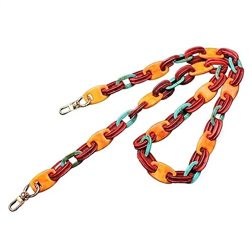 Taschengurte Einfarbige Damen-Handtaschentasche aus Acryl mit dekorativer Kette, Umhängetasche, Handtasche, Unterarmtasche mit alternativer Taschenkette Handtaschen Schulterriemen ( Color : Style-D ,