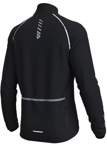 Lo.gas Herren Radsport Jacke Thermo Radjacke Herren Fahrradjacke Winter Fahrradbekleidung Fleece Radsport-Jacken für Winddichte Atmungsaktiv Laufjacke