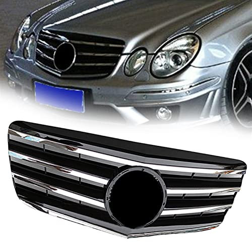 WMTCNC Kühlergrille Für Benz E-Klasse W211 E320 E350 E500 2007 2008 2009 Auto Oberer Grill Frontgrill