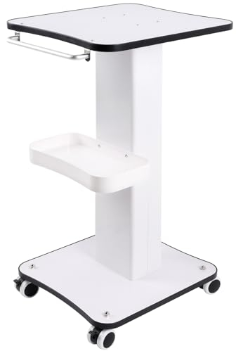 Kalolary Beauty Salon Trolley, Salonwagen Kosmetikwagen Tragbar Medizinischer Wagen mit Bremsrad und Ablagefach Multifunktionaler Trolley für Schönheitsinstrument Medizinischer Wagen