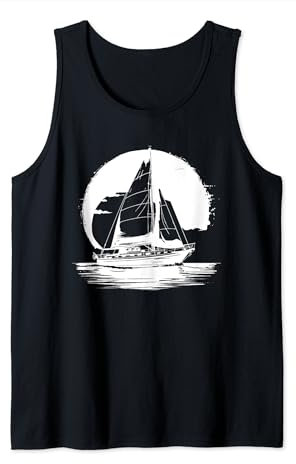 Segeln Zeichnung Segelliebhaber Segelausbildung Tank Top