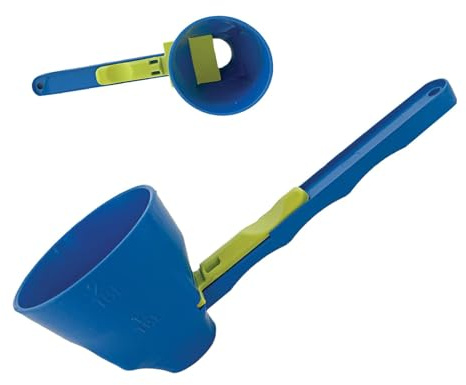 Paletta a Imbuto per Polvere con Manico Lungo, Slide Scoop Misurini Antigoccia per Proteine in Polvere, Alimenti per Bambini