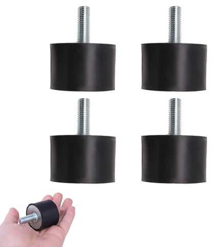 Gummipuffer M8,4 Stücke Stoßdämpfer Anti Vibration,Gummi Isolator Halterungen,Gummi Anti Vibration Silentblock, VD Stoßdämpfer,Für Wärmepumpe Luftkompressoren Dieselmotoren Benzinmotoren Wasserpumpen
