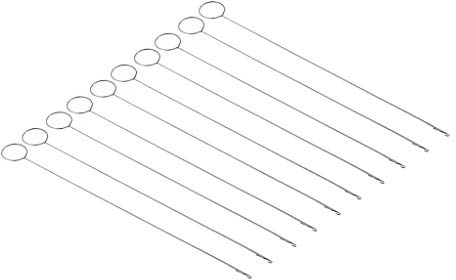 SKKWJEGE 10 Pieces Metal Loop Turner Hook with Latch for Turning Fabric Tube Strap Strip