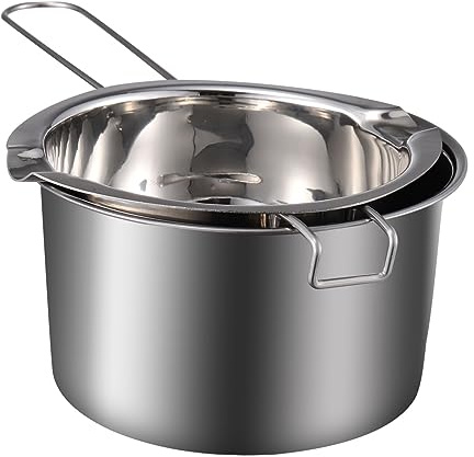 balacoo Doppelkessel Schokoladentopf Edelstahl 400ml Wasserschmelzbehälter Für Backen Und Kochen Mit Ergonomischem Griff