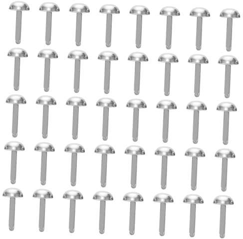 SMASOLO 50 Pezzi Mini Brads Metallo Due Piedini per DIY Decorazioni Scrapbook Borse Artigianato