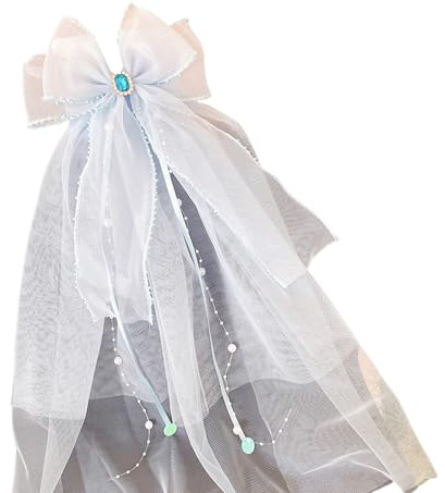 Ksikdeg Velo cattolico per comunione con fermaglio per capelli in tulle bianco per Pasqua e matrimonio evento cattolico bianco fiocco set copricapo