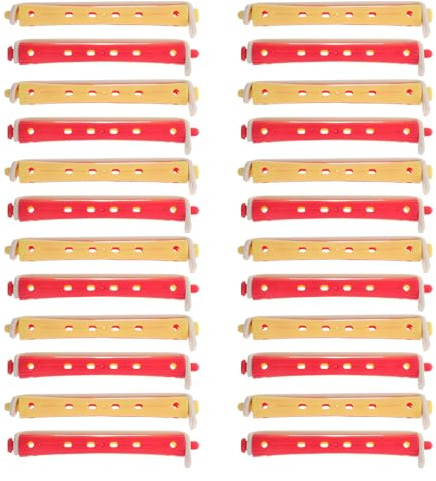 CHILDWEET Juego de 24 Varillas Rizadoras de Plástico sin Calor para Crear Ondas Naturales y Diferentes Patrones de Rizo en Uso Doméstico o Salón