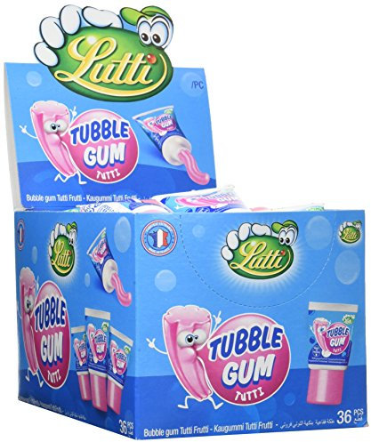 LUTTI Présentoir 36 Tubble Gum Tutti 1,260 kg