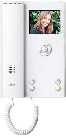 Ritto Wohntelefon mit Video, RGE1786770 | Gegensprechanlage, Türsprechanlage, Türöffnertaste, Inneneinheit, weiss