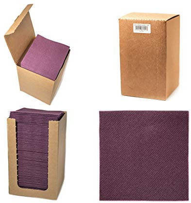 Alvotex Airlaid Cocktailservietten 20x20cm 100/1 - PLUM (123)