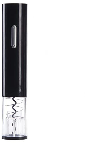 CENPEK Abridor de vino eléctrico, abrebotellas de vino eléctrico automático con cortador de aluminio, adecuado para bocas de botellas con un diámetro inferior a 35 mm (negro)