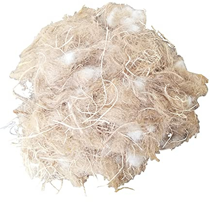 YJJKJ Natural Mixing Nesting Material Pads for Bird Nest, Bird Nest Material, Great for Nest Building and Hideouts, 40g/1.4 oz