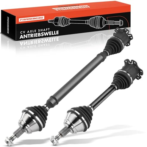 Frankberg 2x Antriebswelle Achswelle AT Vorderachse 1J0407451SX | Kompatibel mit Golf IV Variant 1J5, A3 8L1, B.o.r.a 1J2, B.o.r.a Variant 1J6, Golf IV 1J1